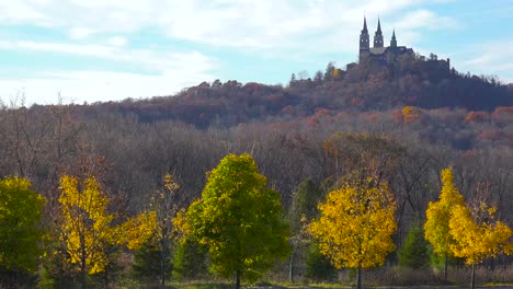 Nice-establishing-pan-shot-of-Holy-Hill-a-remote-monastery-in-rural-Wisconsin-2