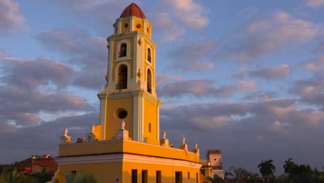 A-beautiful-time-lapse-shot-of-the-Church-Of-The-Holy-Trinity-in-Trinidad-Cuba