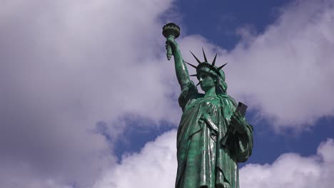 A-patriotic-shot-of-the-Statue-Of-Liberty-against-a-cloudy-sky-2