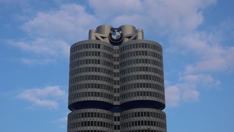 Establishing-shot-of-BMW-headquarters-in-Munich-Germany-2