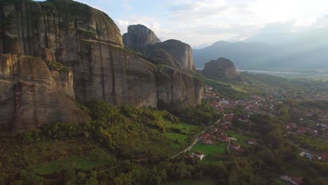 Beautiful-aerial-over-the-rock-formations-and-monasteries-of-Meteora-Greece-16
