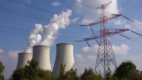 A-large-nuclear-power-plant-generates-electricity-in-the-Czech-Republic