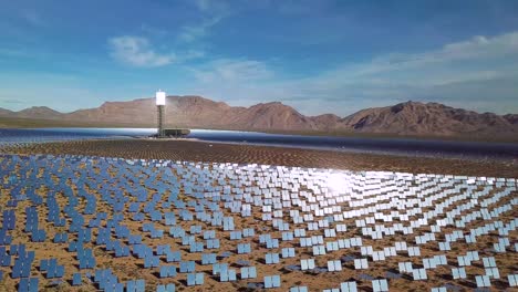 Drone-aerial-over-a-vast-solar-power-generating-facility-at-Primm-Nevada-5