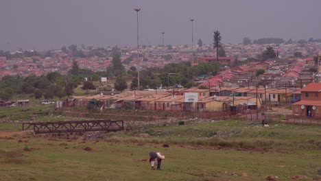 Gründungsaufnahme-Von-Häusern-In-Soweto-Township-Südafrika-1