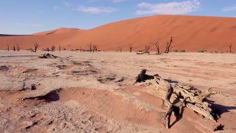 Establishing-shot-of-Namib-Naukluft-National-Park-in-the-Namib-desert-and-massive-sand-dunes-dawn-Namibia-2