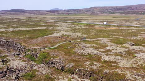 Beautiful-vista-aérea-over-the-mid-Atlantic-Ridge-at-Thingvellir-Iceland-6