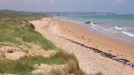 Establishing-of-Omaha-Beach-Normandy-France-site-of-World-War-two-D-Day-allied-invasion