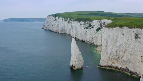Beautiful-aerial-over-the-white-cliffs-of-Dover-near-Old-Harrys-Rocks-on-the-south-coast-of-England-5