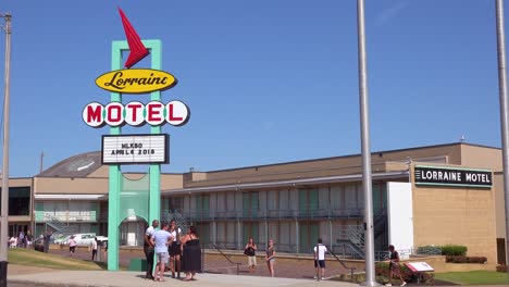 Äußeres-Des-Lorraine-Motels,-Wo-Martin-Luther-King-Am-4.-April-1968-Ermordet-Wurde,-Ist-Jetzt-Das-National-Civil-Rights-Museum-In-Memphis-Tennessee-7