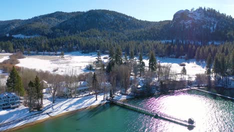 2020--winter-snow-aerial-over-Glenbrook-Nevada-community-ranch-houses-on-the-shores-of-Lake-Tahoe-Nevada-3