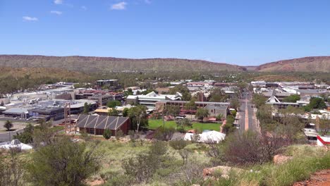 Establecimiento-De-Tiro-De-Alice-Springs,-El-Distrito-Central-De-Negocios-Del-Centro-De-Australia