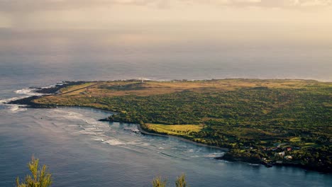 A-high-angle-view-looking-down-on-Molokai-from-far-above-1