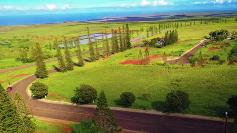 Antena-Sobre-Molokai-Hawaii-Rural