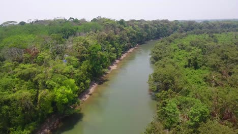 Antenne-über-Dem-Fluss-Pasion-Und-Canquen-In-Guatemala