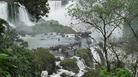 Touristische-Gehwege-Brasilianische-Seite-Von-Iguazu-Fällt