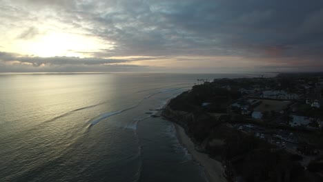 A-beautiful-aerial-above-the-along-the-California-coastline-north-of-San-Diego
