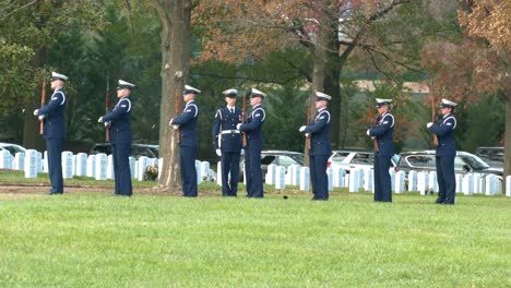 A-Patriotic-Military-Funeral-In-Arlington-Cemetery-Washington-Dc-Includes-A-21-Gun-Salute