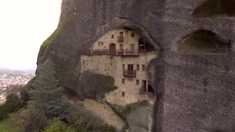 Beautiful-aerial-over-the-rock-formations-and-monasteries-of-Meteora-Greece-9