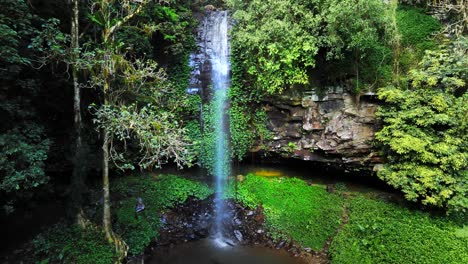 Establishing-shot-of-Crystall-Shower-Falls-in-Dorrigo-New-South-Wales-Australia