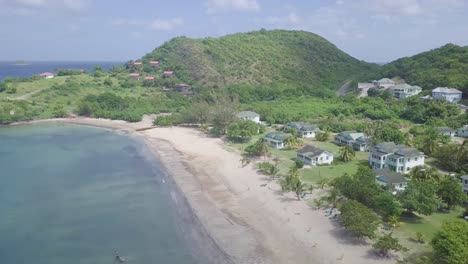 Luftaufnahme-über-Den-Küsten-Und-Stränden-Von-Nevis-Eine-Insel-In-Der-Karibik