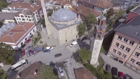 Aerial-over-Prishtina-neighborhoods-establishing-Kosovo