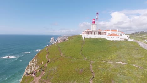 Aerial-over-the-Cabo-Da-Roca-cliffs-and-shoreline-Portugal-1