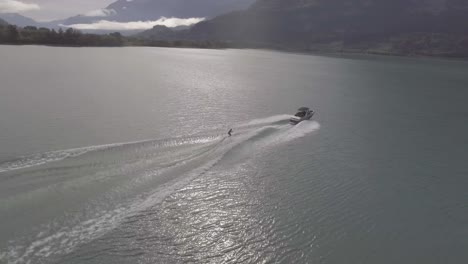 Good-aerial-of-water-skiing-wakeboard-on-alke-in-Interlaken-Switzerland-1