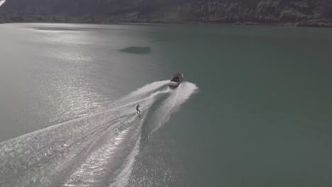Good-aerial-of-water-skiing-wakeboard-on-alke-in-Interlaken-Switzerland-3