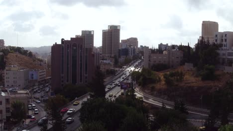 Steigende-Luft-über-Der-Stadt-Amman-Jordanien
