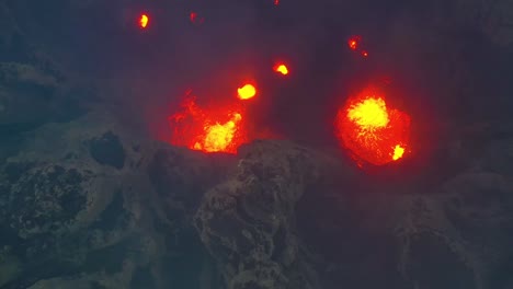 Stunning-Dramatic-Aerial-Over-Mt-Yasur-Volcano-Volcanic-Eruption-Lava-On-Tanna-Island-Vanuatu-7