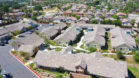 Aerial-Over-A-Retirement-Village-For-Senior-Living-Neighborhood-In-Simi-Valley-California-1