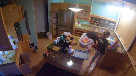 Very-Good-Time-Lapse-Of-The-Demolition-Of-A-Kitchen-During-Remodeling-And-Home-Improvement-Construction