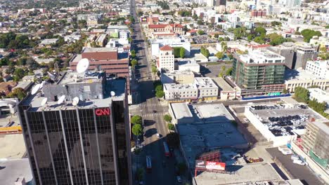Aerial-Of-The-Cnn-Cable-News-Building-In-Hollywood-Los-Angeles-Bureau-California-3