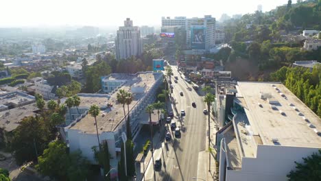 Aerial-Over-Sunset-Blvd-Sunset-Strip-In-West-Hollywood-Los-Angeles-California-1