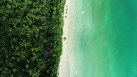 Eine-Vogelperspektive-Zeigt-Die-Küste-Von-Madwaer-Beach-In-Maluku-Indonesien