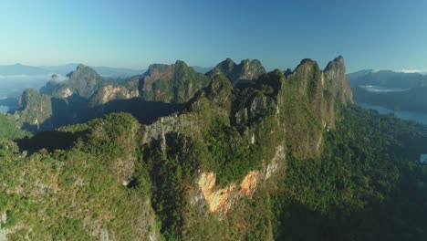 An-Aerial-View-Shows-Green-Mountain-Islands-Of-Khao-Sok-National-Park-In-Surat-Thani-Thailand-1