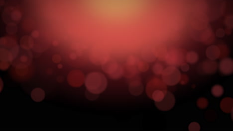 Motion-and-fly-abstract-particles-and-round-bokeh-on-dark-red-background