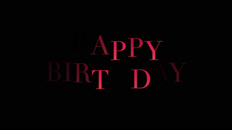 Animation-intro-text-Happy-Birthday-on-black-fashion-and-minimalism-background