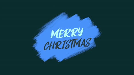 Animation-intro-text-Merry-Christmas-on-blue-fashion-and-brush-background