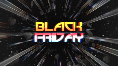 Animation-intro-text-Black-Friday-and-abstract-lines-in-galaxy-retro-background