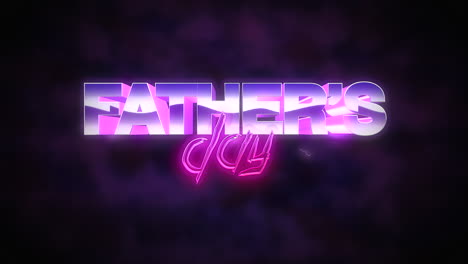 Animation-intro-text-Fathers-day-and-thunderbolt-retro-holiday-background-1
