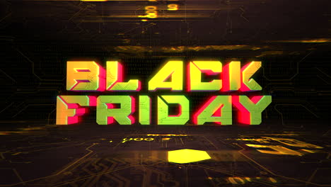 Animation-intro-text-Black-Friday-and-cyberpunk-animation-background-with-computer-chip
