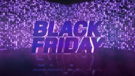 Animation-intro-text-Black-Friday-and-motion-purple-disco-lights-abstract-background