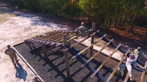 An-Aerial-Over-Us-Army-Soldiers-Going-Through-Obstacle-Course-Exercises-In-Basic-Training-1