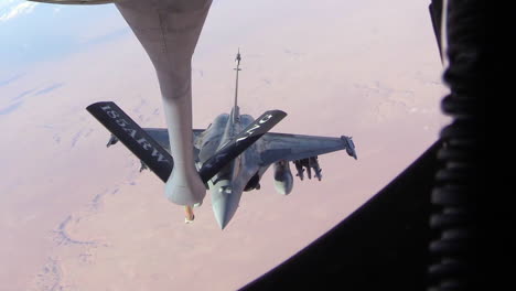 A-Midair-Refueling-Maneuver-Is-Conducted-By-The-Us-Air-Force