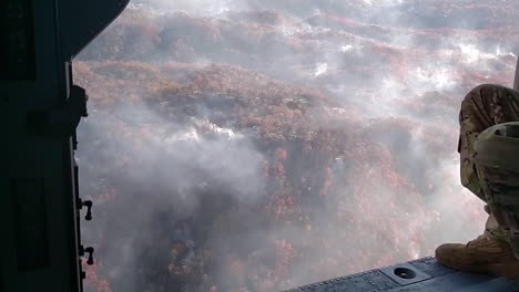 Vista-Aérea-De-Vastas-Hectáreas-Destruidas-Por-Incendios-Forestales-Cerca-De-Gatlinburg,-Tennessee,-En-Noviembre-De-2016