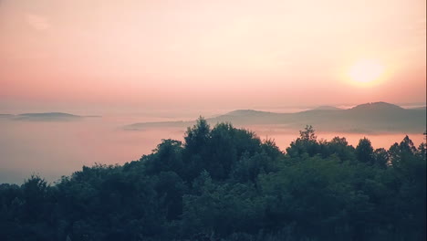 Schöner-Panorama-Zeitraffer-Des-Sonnenaufgangs-über-Appalachen