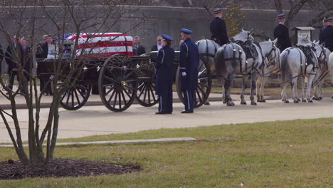 Colonel-Leo-Thorsness-Casket-Is-Brought-To-Arlington