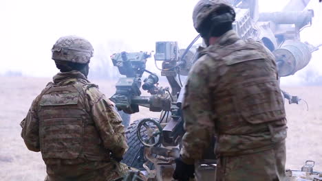 American-Soldiers-Fire-Field-Artillery-At-The-Grafenwoehr-Training-Area-In-Germany