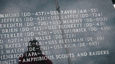 People-Visist-the-Us-Navy-Monument-At-Utah-Beach-On-the-75th-Commemoration-Of-Dday-2019